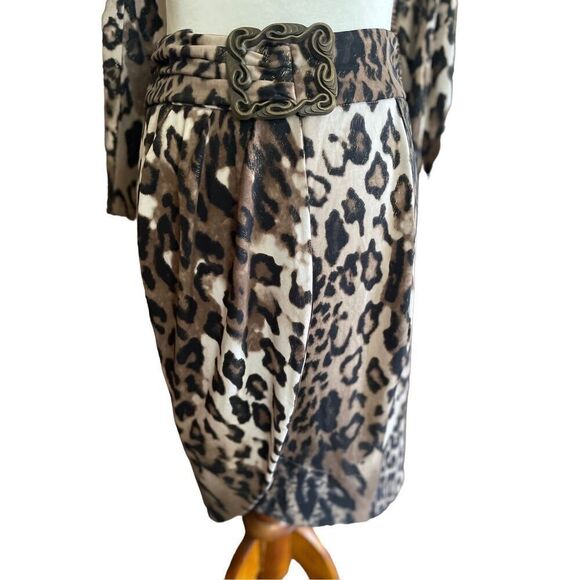 Chic Leopard Print Two-Piece Skirt Set | NWOT Size Medium - Picture 8 of 12